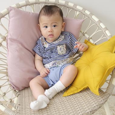 セオレイヤードシャツショートオール【日本製】