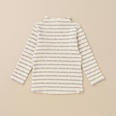 ケーブルジャガードハイネックTシャツ【日本製】