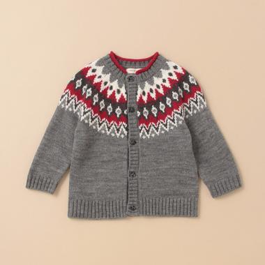 求心柄カーディガン