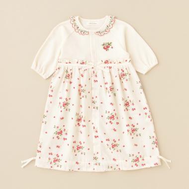 野イチゴビエラ2WAYベビードレス【日本製】