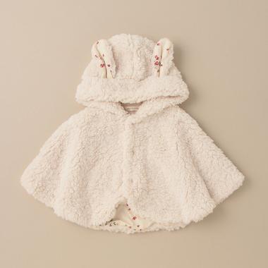 モコモコフードつきマント【日本製】