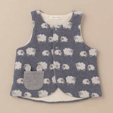 オーガニックジャガードベスト【日本製】