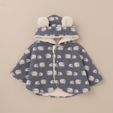 オーガニックジャガードマント【日本製】