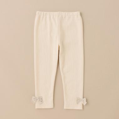 リボンフル丈レギンス【日本製】