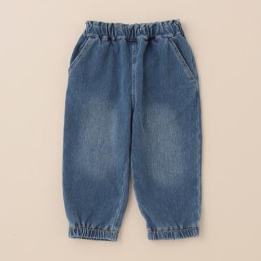 ニットデニムくまポケットパンツ