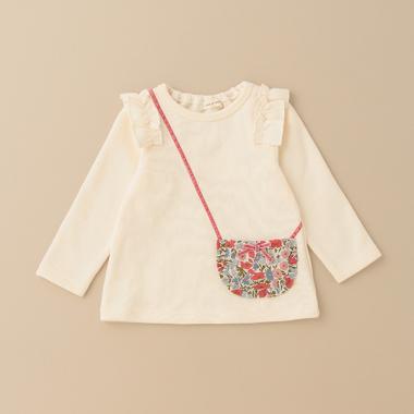 リバティファブリックポシェットトレーナー