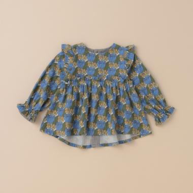 チューダー・チューリップブラウス【日本製】