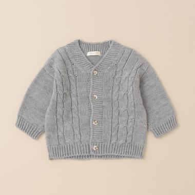 ケーブルワイドカーディガン【日本製】