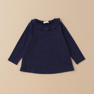 ラメドット長袖Tシャツ