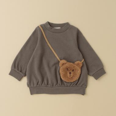 くまポシェットトレーナー