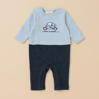 リバティファブリックCarsカバーオール