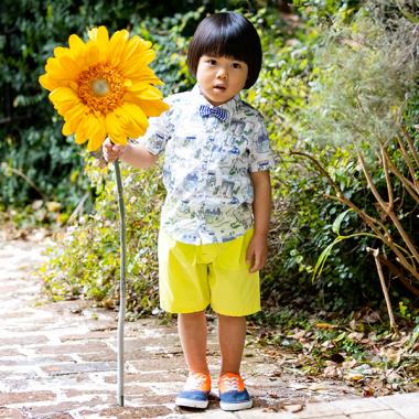 カラーツイル6分丈パンツ