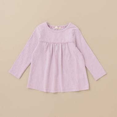 ドットジャガード長袖Tシャツ