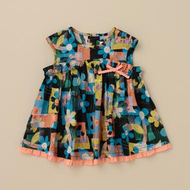 VITA FLORAフレンチスリーブチュニック【日本製】