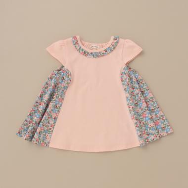 花柄ドッキングチュニック