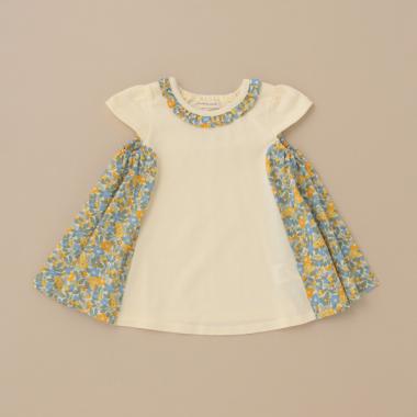 花柄ドッキングチュニック