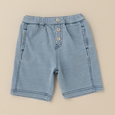 ニットデニム5分丈パンツ