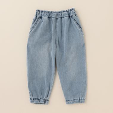 ニットデニムくまポケットパンツ