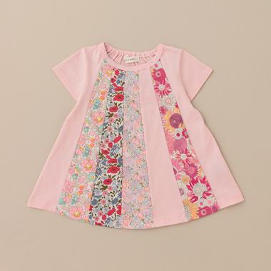 リバティパッチワークTシャツ【日本製】