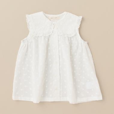 スクエア衿フリルチュニック