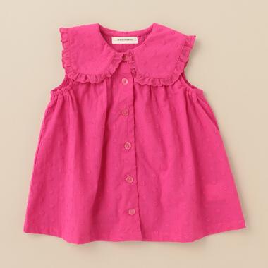 スクエア衿フリルチュニック