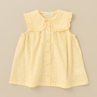 スクエア衿フリルチュニック