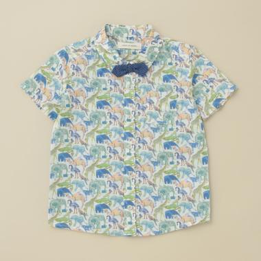 キューフォーザー・ズー 蝶タイつきシャツ【日本製】