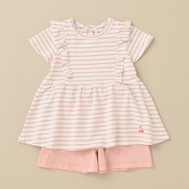 GIRL'Sボーダーセットアップ