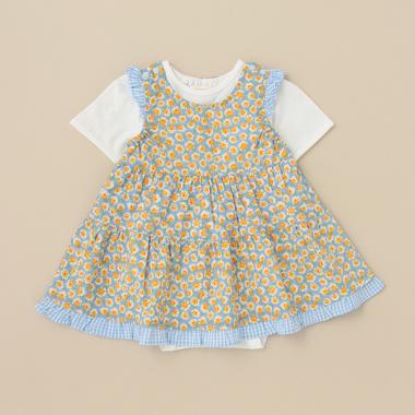 花柄ボディスーツセット