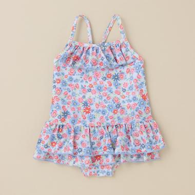 花柄ワンピース水着【SWIM】