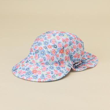 花柄日よけつきスイムキャップ【SWIM】