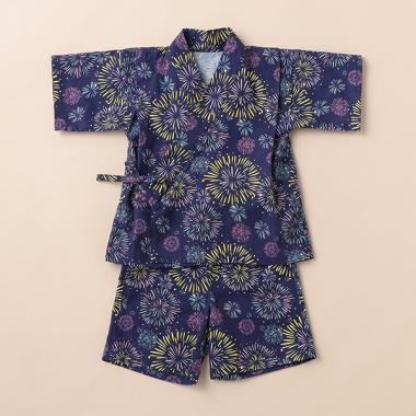 花火柄甚平スーツ