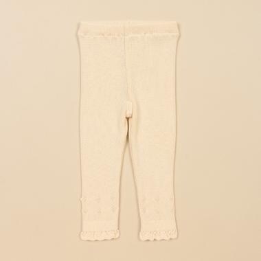 オーガニックリブ編みレギンス【日本製】