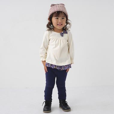 9分丈リボンレギンス