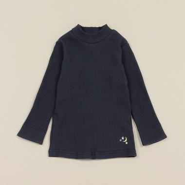 テレコハイネック長袖Tシャツ