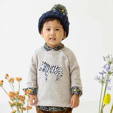 オーガニックタムしまうまセーター【日本製】