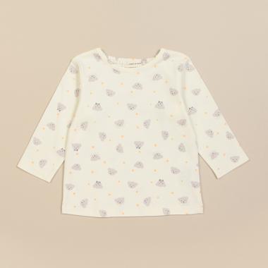 ベア柄長袖Tシャツ