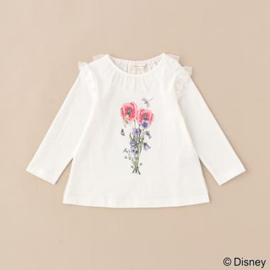 ティンカー・ベルフラワープリント長袖Tシャツ