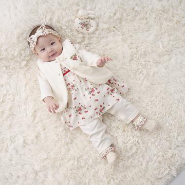 野イチゴエプロンつきカバーオール【日本製】