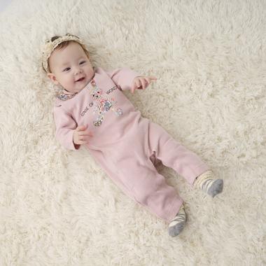 リバティファブリックうさくまカバーオール