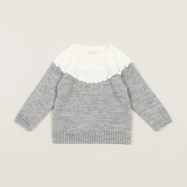 救心柄ポップコーンセーター