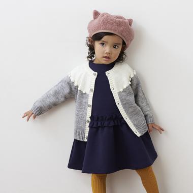 救心柄ポップコーンカーディガン