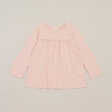 パターンメッシュ長袖Tシャツ