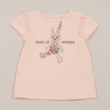 リバティファブリックアップリケTシャツ