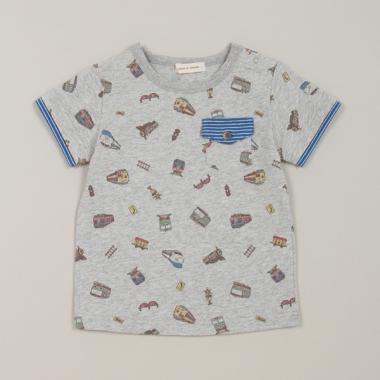 電車柄Tシャツ