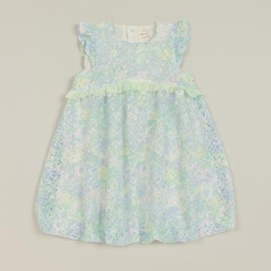 フラワーレースバルーンワンピース【日本製】