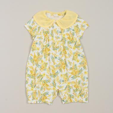 ミモザ半袖ショートオール