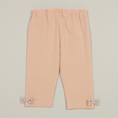 【オーガニック】7分丈リバティリボンレギンス【日本製】