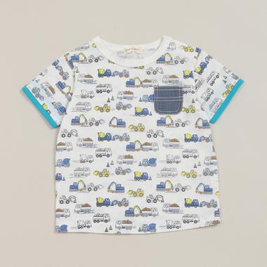 <接触冷感>働くクルマ柄Tシャツ