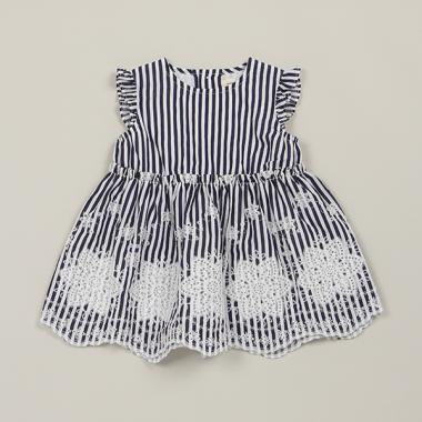 ストライプレースチュニック